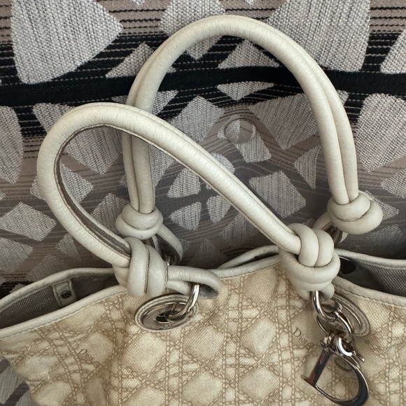 Dior Cream and Silver Tote Bag - Picture 10 of 10